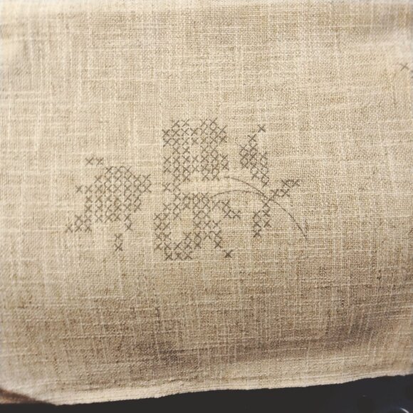 Rico Design Embroidery Tablecloth Kit 69900 Beige Stamped Cross Stitch Linen - Picture 13 of 16